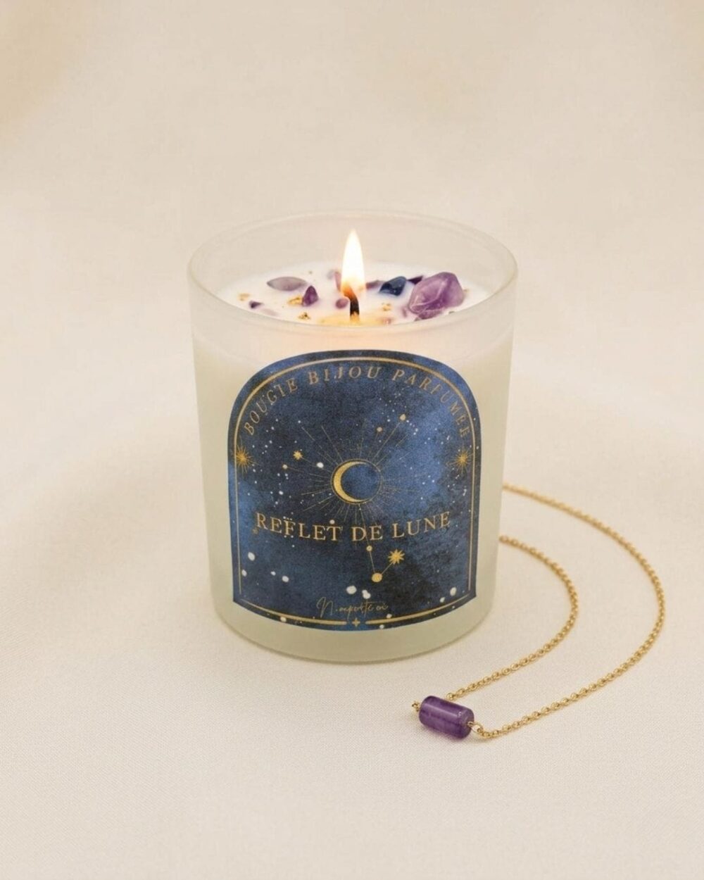 Bougie bijou parfumée Reflet de Lune - cire végétale - Fait Main - Niõ par N'importe où Bougie bijou parfumée Reflet de Lune - cire végétale - Fait Main - Niõ par N'importe où