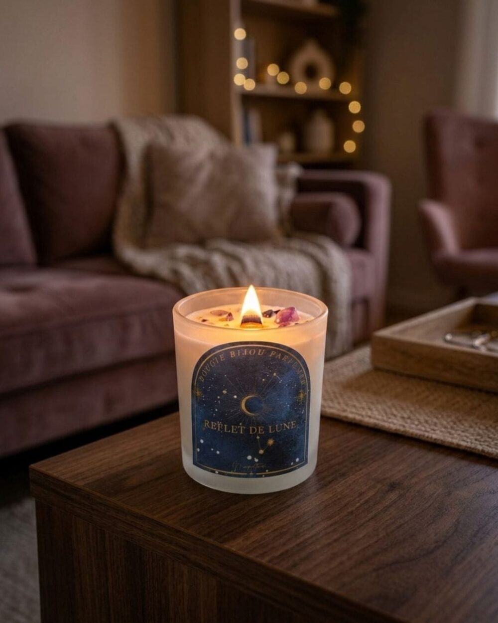 Bougie bijou parfumée Reflet de Lune - rituel bien être du soir - Fait Main - Niõ par N'importe où Bougie bijou parfumée - Reflet de Lune | Energie minérale