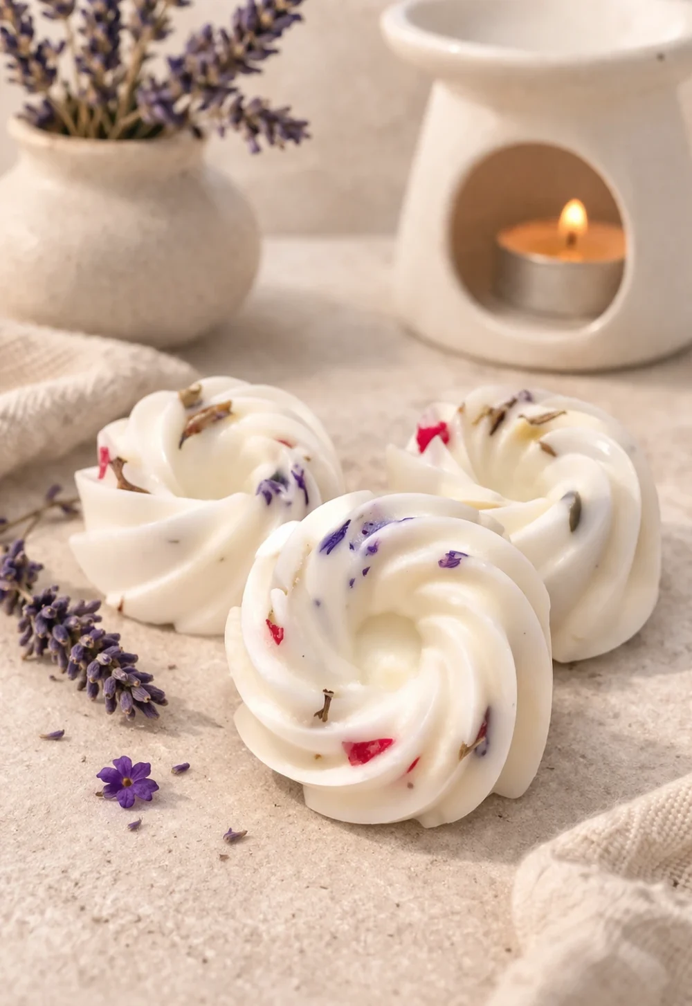 Fondant de cire végétale minimaliste Paradis Tropical, parfum d'intérieur désodorisant.