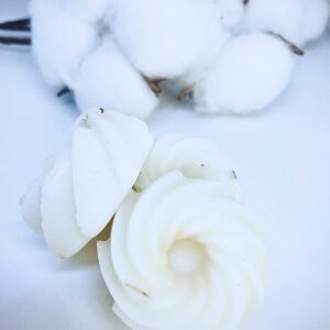 Fondants parfumés Fleur de Coton - Parfum apaisant et cocooning - en cire naturelle coulée à la main - Niõ