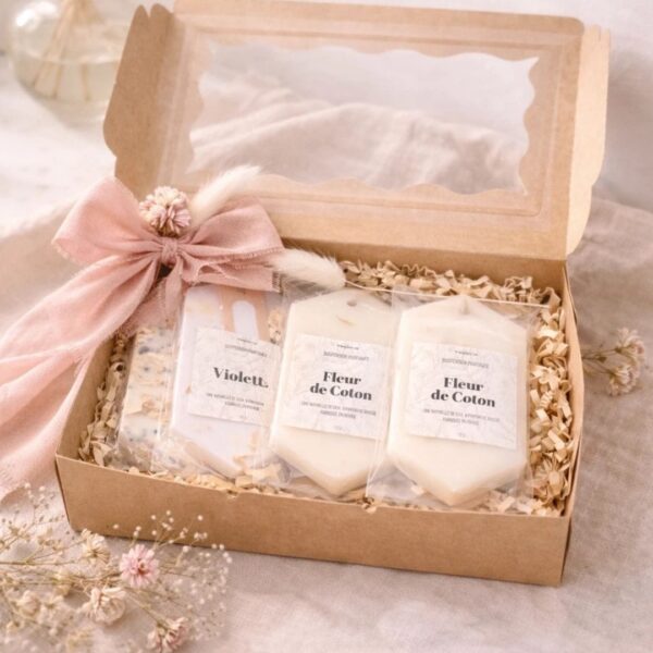 L'ÉCRIN DE LIN - Coffret de 4 Suspensions Parfumées | Personnalisable