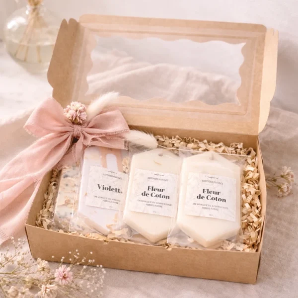 L'ÉCRIN DE LIN — Coffret de 4 Suspensions Parfumées