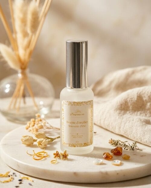 Brume pour oreiller Souvenirs d’été - Parfum Clémentine et Monoï - Brume naturelle - Niõ