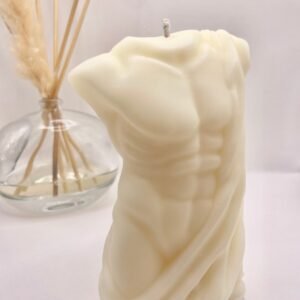 Bougie Sculpturale «Lueur Masculine » Parfum Fruit de la passion