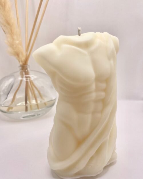 Bougie Sculpturale «Lueur Masculine » Parfum Fruit de la passion