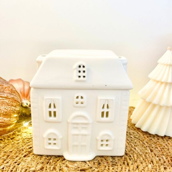 Brûle-Parfum Maison Cottage en Céramique