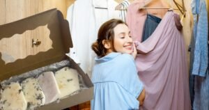 suspension parfumée en cire naturelle pour les armoires et placards à vêtements