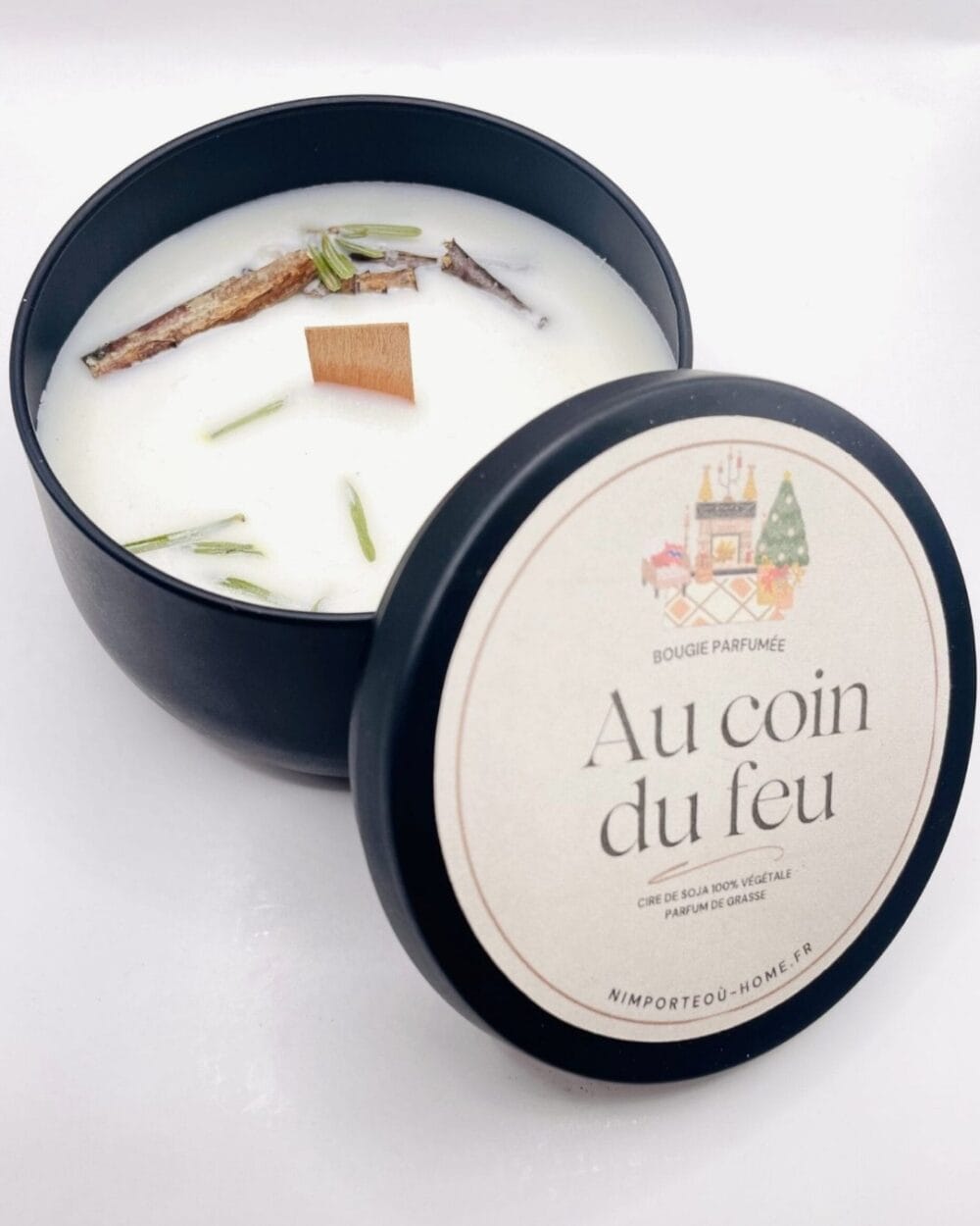 Bougie Feu de Bois Authentique | Au Coin Du Feu