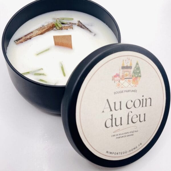 Bougie Feu de Bois Authentique | Au Coin Du Feu