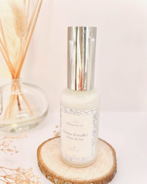 Brume d’oreiller parfumée fleur de lin
