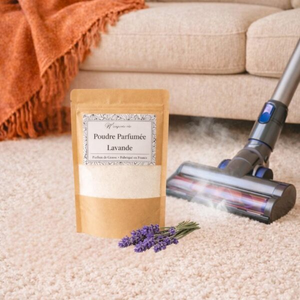 Poudre parfumée Lavande - poudre d'aspirateur et tapis naturelle - Niõ Poudre parfumée Lavande - poudre d'aspirateur et tapis naturelle - Niõ