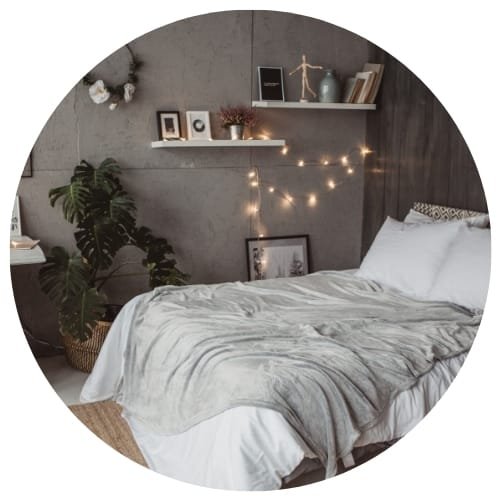 intérieur chaleureux ambiance cocooning dans la chambre