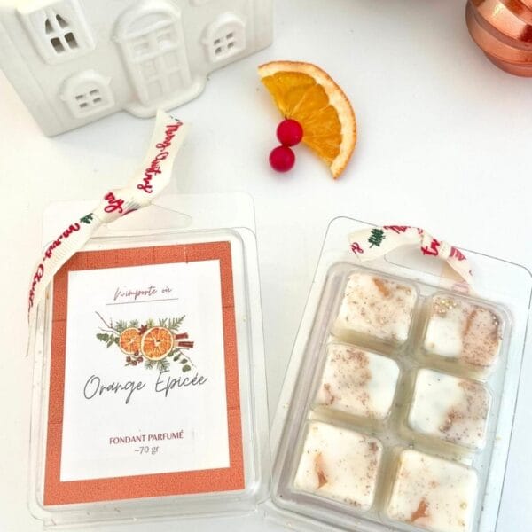 tablette de fondants parfumés Orange épicée - fondants artisanaux - Niõ