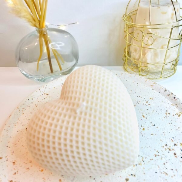 BOUGIE parfumée coeur Blanc Amour Pur