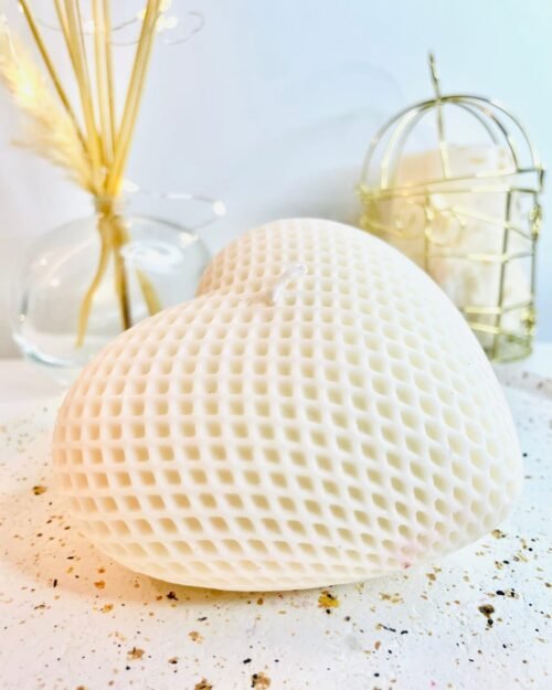 BOUGIE parfumée coeur Blanc Amour Pur