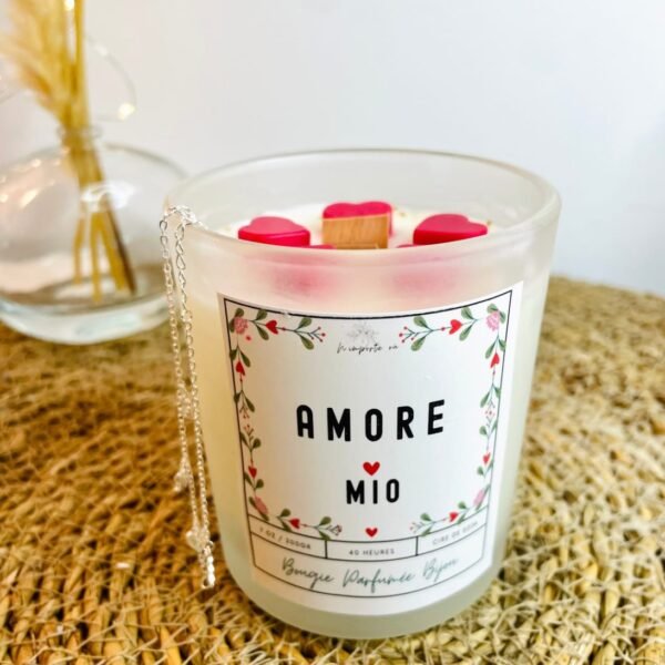 bougie parfumée bijou amore mio