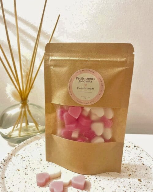 mini fondants en cire végétale parfumée - Petits coeurs fondants - Niõ mini fondants en cire végétale parfumée - Petits coeurs fondants - Niõ