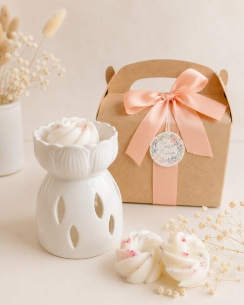 Eveil du printemps - Coffret brûle-parfum artisanal en céramique - fondants parfumés artisanaux au choix - Niõ Eveil du printemps - Coffret brûle-parfum artisanal en céramique - fondants parfumés artisanaux au choix - Niõ