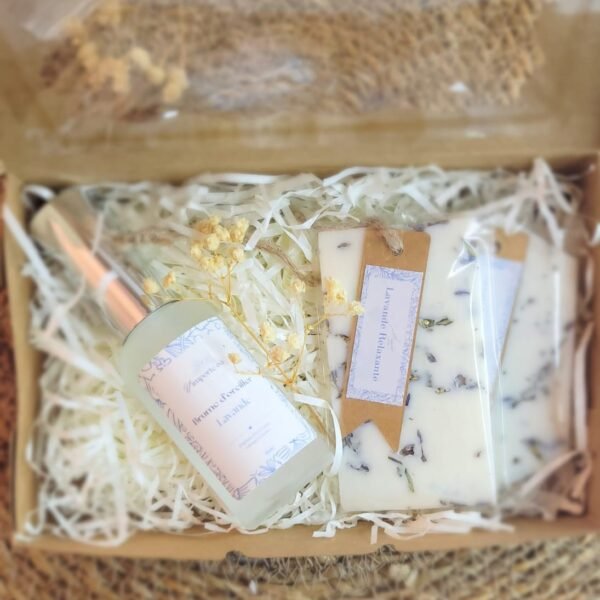 COFFRET Parfumé tendresse suspensions et brume d’oreiller ouvert