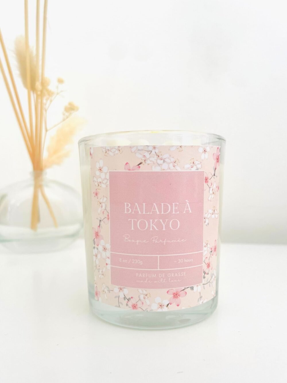 Bougie Parfumée Fleur de cerisier - Collection Printemps- Balade à Tokyo