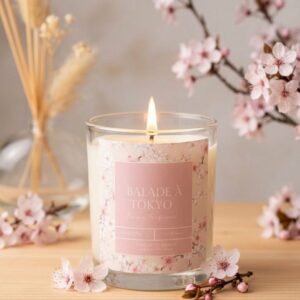 bougie parfumée balade à tokyo - fleur de sakura - fait main - Niõ par N'importe où