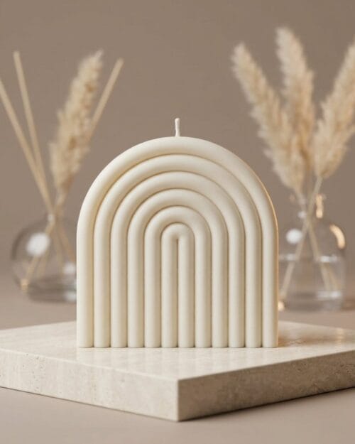Bougie Déco Parfumée - Rainbow - Fait Main - Grand Modèle - Niõ