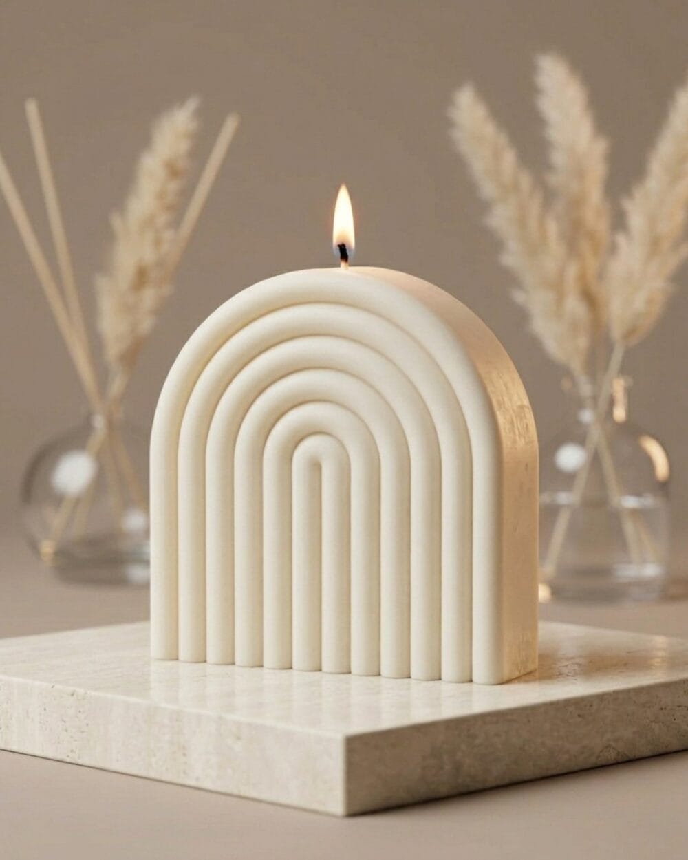 Bougie Déco Parfumée - Rainbow - Fait Main - Parfums au choix - Niõ