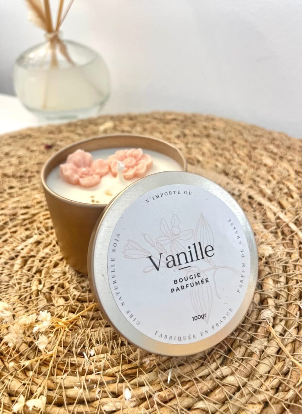 Bougie Parfumée - La douce Vanille - 100g