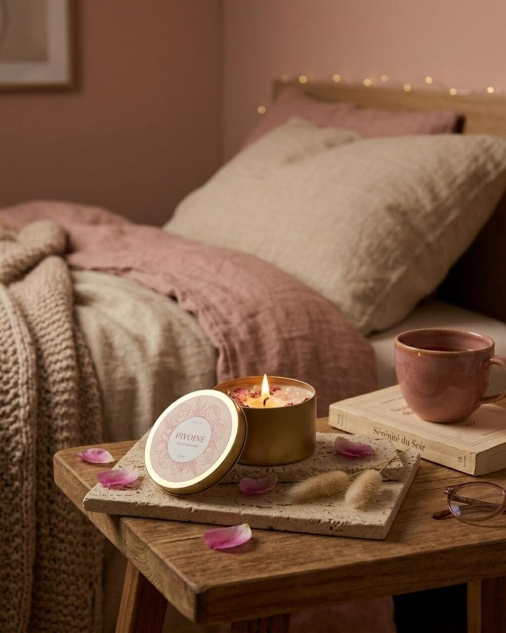Bougie Florale Parfumée - La Belle Pivoine | 100g