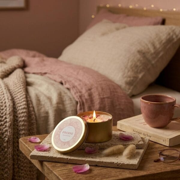 Bougie Florale Parfumée - La Belle Pivoine | 100g