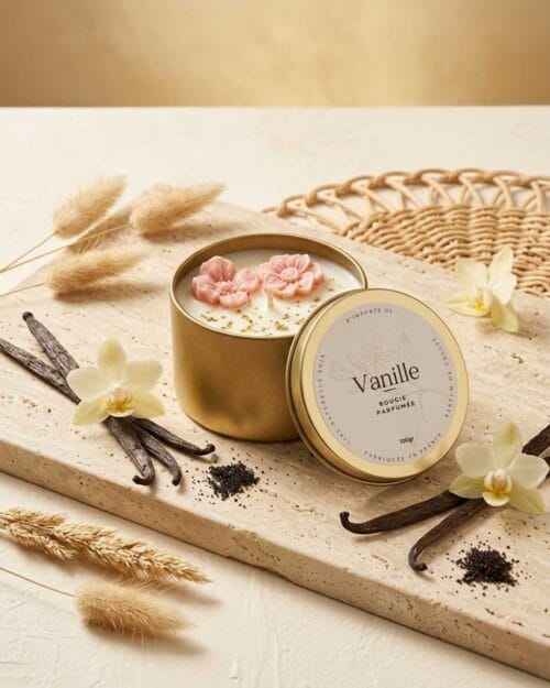 Bougie parfumée cocooning - La douce Vanille - Fait Main - Niõ