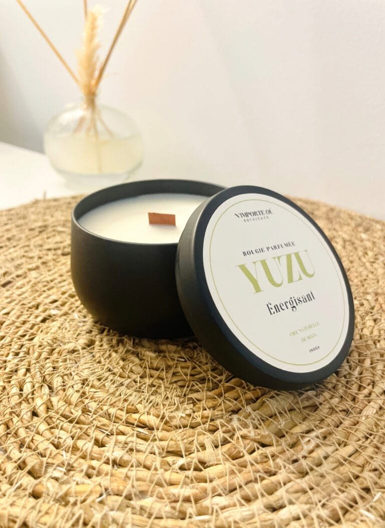 bougie Parfumée Yuzu énergisant.