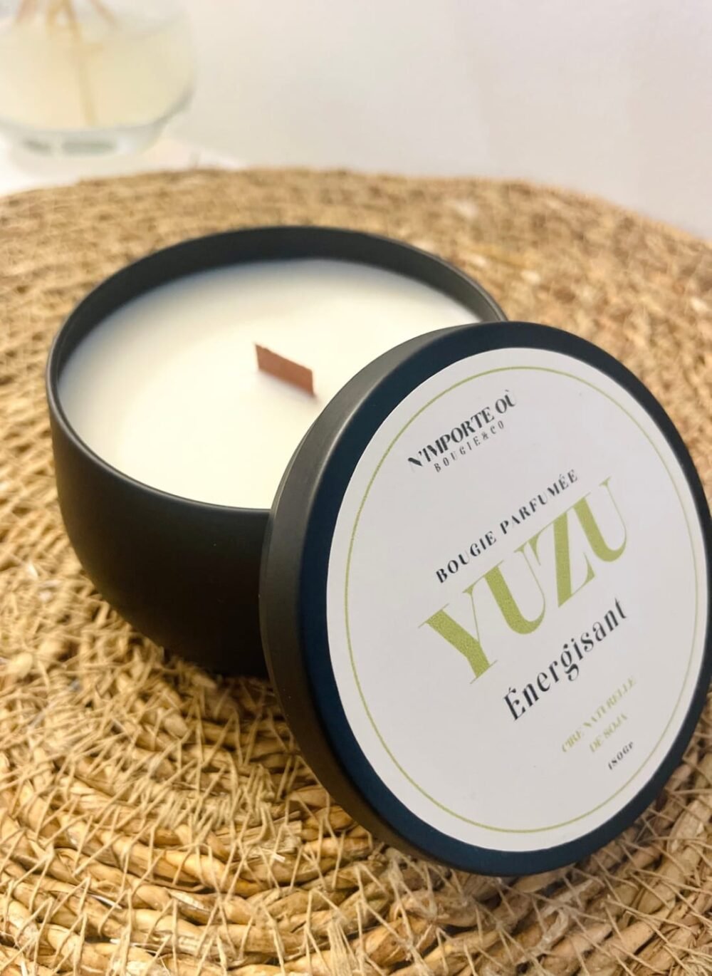 bougie Parfumée Yuzu énergisant.