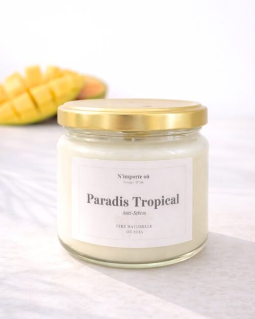 bougie paradis tropical parfum fruité cire vegetale collection boheme