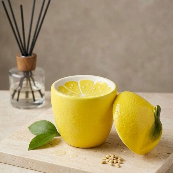 Brûle-Parfum en Céramique Jaune Citron - Dolce Limone - Niõ