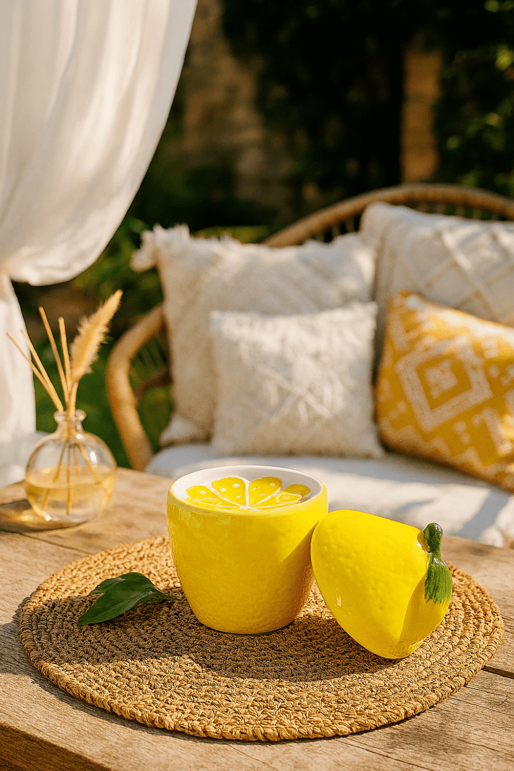 Brûle-parfum citron jaune "Dolce Limone".