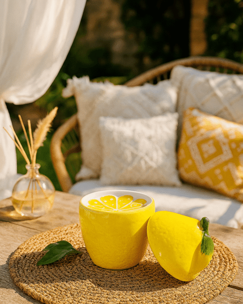 Brûle-parfum citron jaune "Dolce Limone".