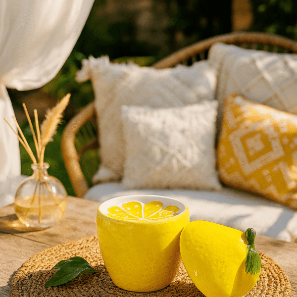 Brûle-parfum citron jaune "Dolce Limone".