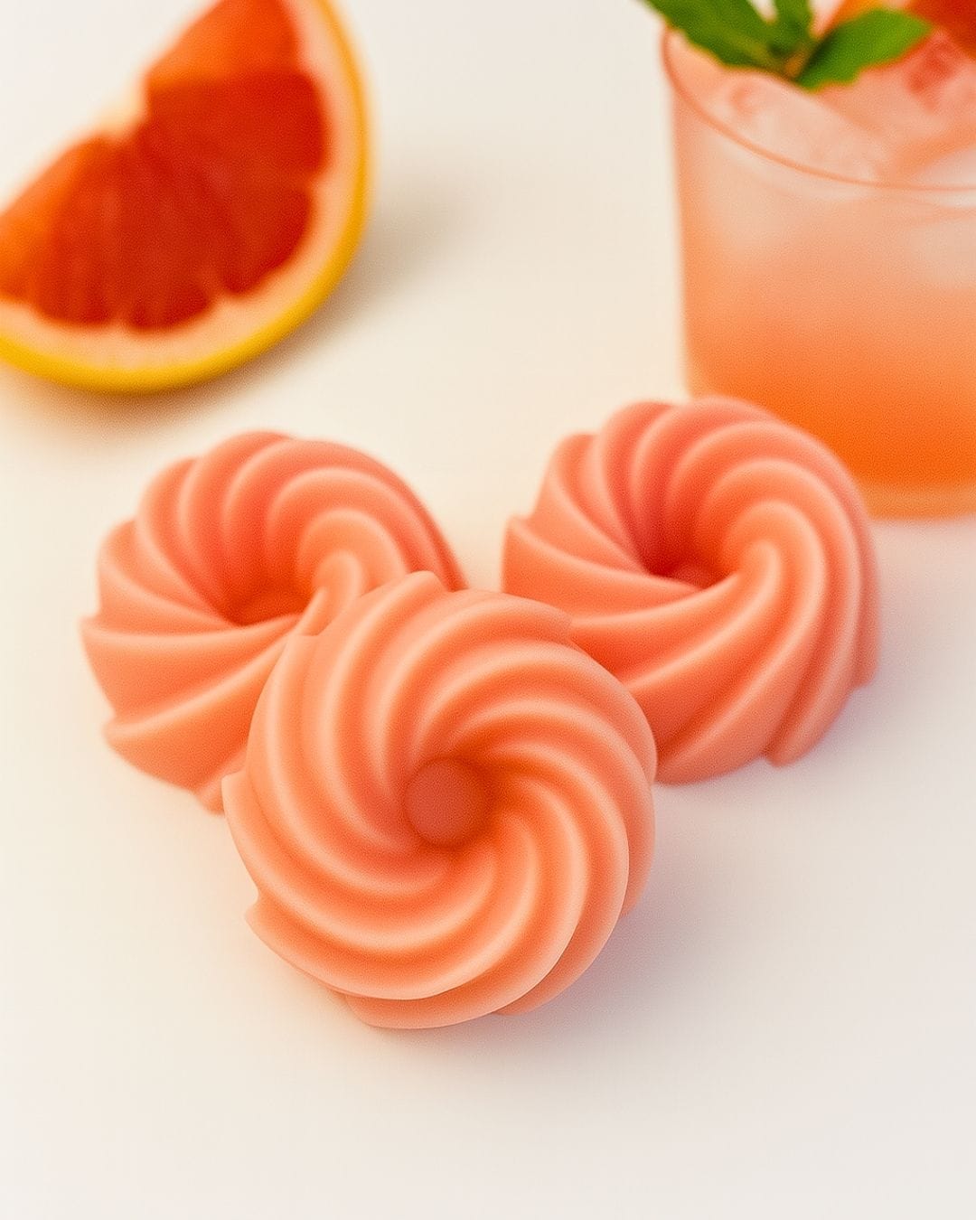 Fondants parfumés pamplemousse gingembre - Niõ Fondants parfumés pamplemousse gingembre - Combinaison estivale fraîche et tonique qui neutralise les odeurs