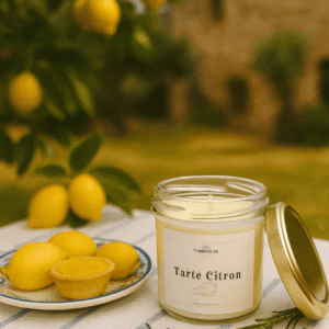bougie bohème Parfumée tarte citron