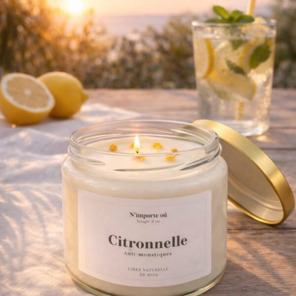 bougie citronnelle parfum frais cire vegetale collection boheme