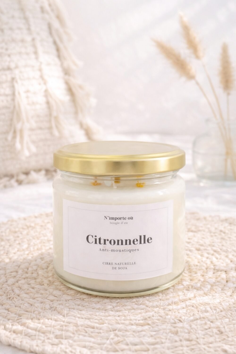 bougie citronnelle parfum frais cire vegetale collection boheme