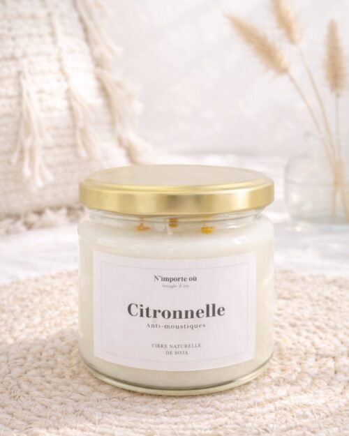 bougie citronnelle parfum frais cire vegetale collection boheme