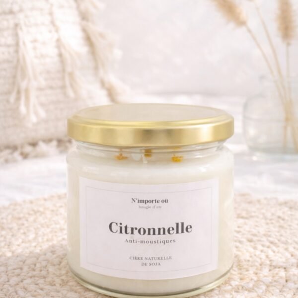 bougie citronnelle parfum frais cire vegetale collection boheme