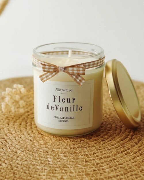 Bougie Parfumée bohème fleur de vanille