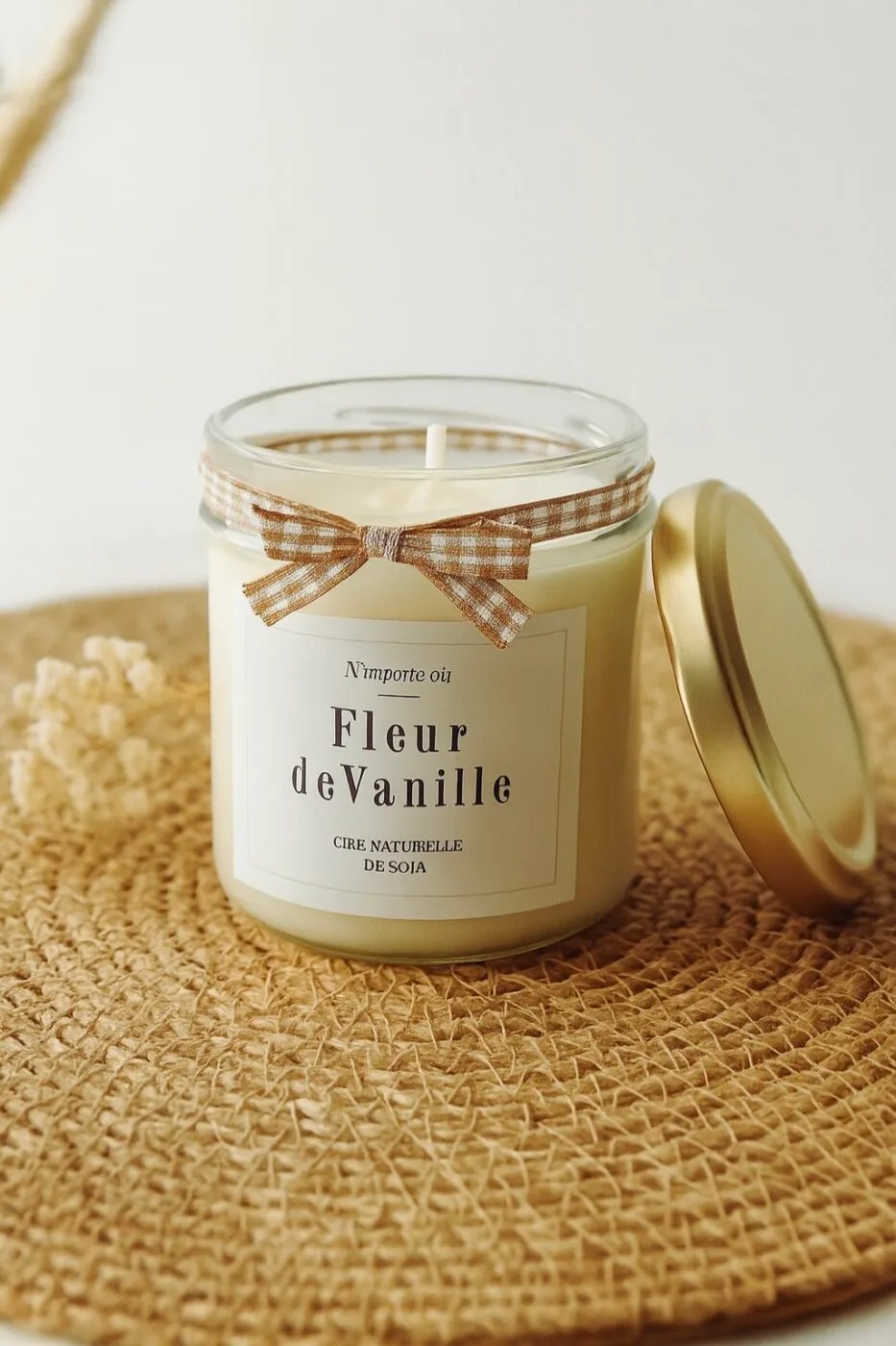 Bougie Parfumée Fleur de Vanille – Collection Bohème