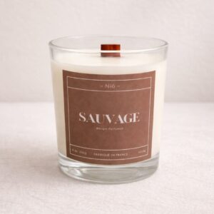 bougie parfumée SAUVAGE - esprit naturel et rebelle - Fait Main - Niõ par N'importe où