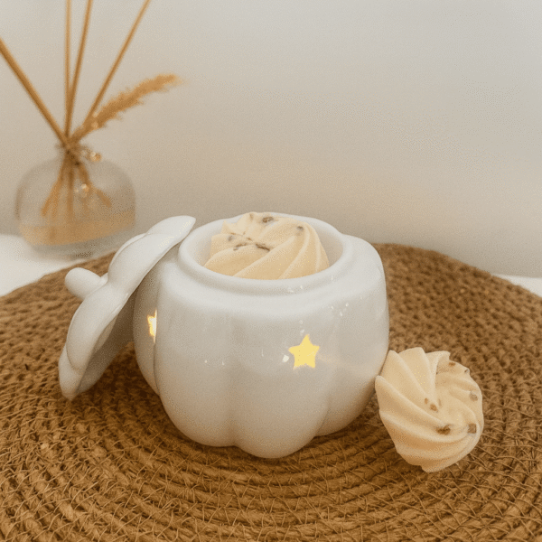 Brûle-parfum Automnal Citrouille Blanche - Collection Cocooning