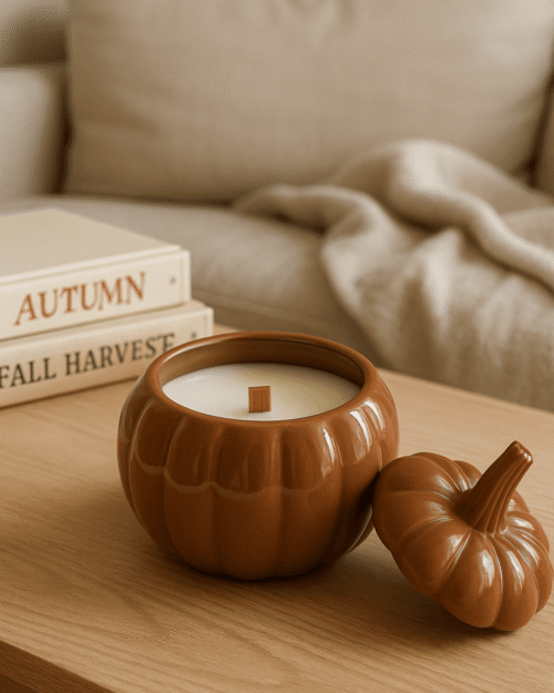 bougie parfumée Automne senteur marron chaud