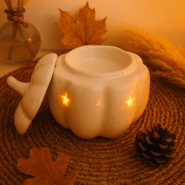 Brûle-parfum Automnal Citrouille Blanche - Collection Cocooning